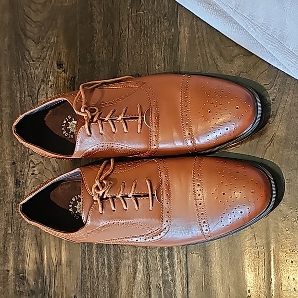 AWRSOME GLOBALWIN TAN OXFORD DRESS SHOES - Picture 2 of 12